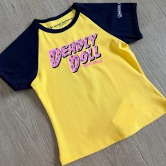 1:1 quality version Deadly Doll Raglan Sleeve Girl Group Style Print Tee 5 colors 29306360