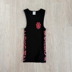 1:1 quality version Classic Vintage Red Cross Sanskrit Print Knit Tank Tops For Girls 29380174