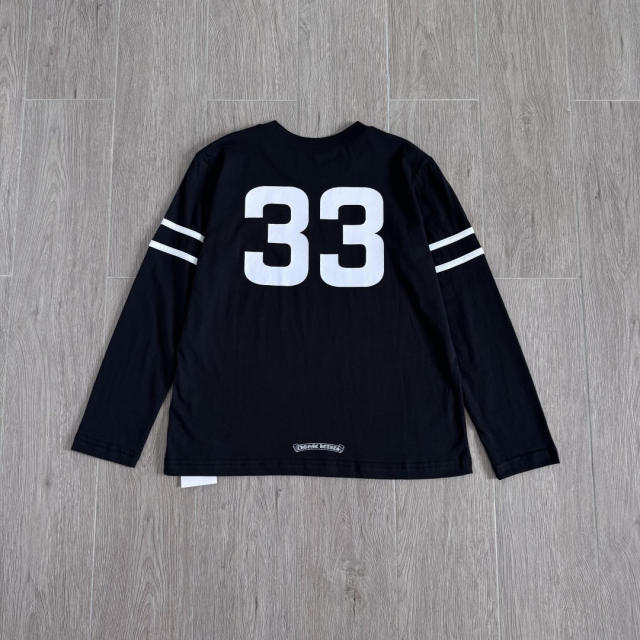 1:1 quality version Number Horseshoe Print Color Block Thin Breathable 3/4 Sleeve Long Sleeve T-Shirt  3 colors for girls 29380260