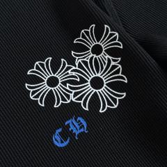 1:1 quality version Blue Horseshoe Ring Script Letter Surrounded Waffle Knit Long Sleeve Tee for girls 2 colors 29426191