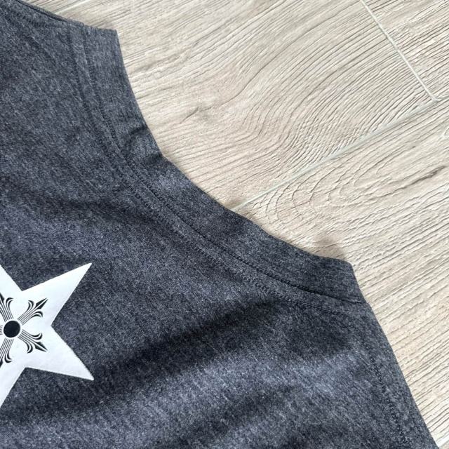 1:1 quality version Pentagram Sanskrit Slogan V Neck Print Tee for girls 29306366