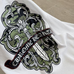 1:1 quality version Green Sword Vine Print Waffle Slim‑Fit Long Sleeve Tee for girls 29426184
