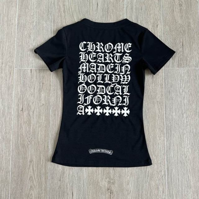 1:1 quality version Sanskrit Cross Horseshoe Neck Print Tee 2 colors for girls 29306368