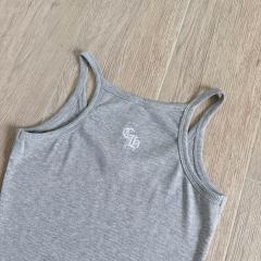 1:1 quality version Cross Flower Embroidery Knit Cami Top 3 colors 29306376