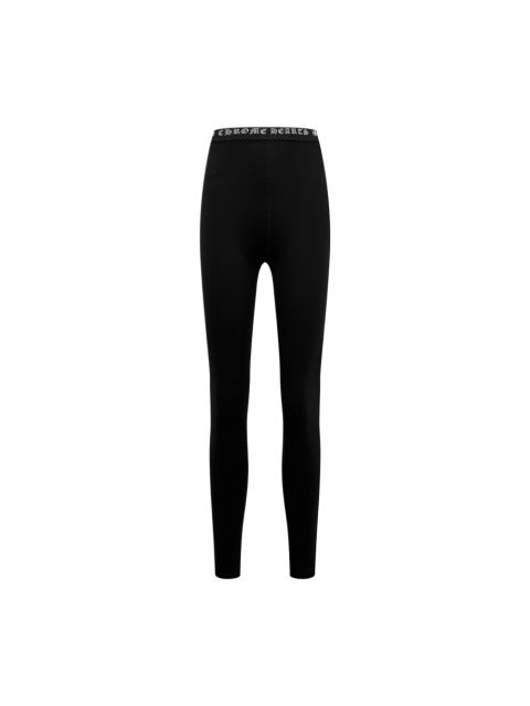 1:1 quality version Gothic Lettering Sanskrit Webbing Knitted High‑Stretch Slim‑Fit Ankle‑Length Tapered Leggings Pants for girls 29395232