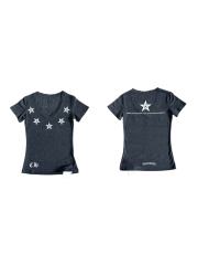 1:1 quality version Pentagram Sanskrit Slogan V Neck Print Tee for girls 29306366