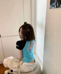 1:1 quality version Deadly Doll Raglan Sleeve Girl Group Style Print Tee 5 colors 29306360