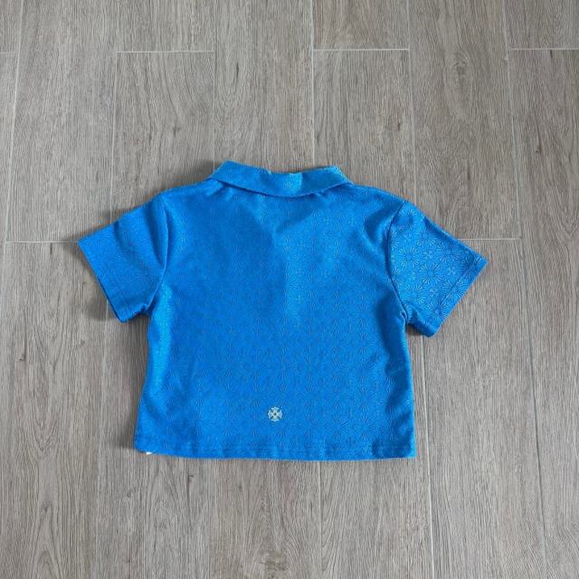 1:1 quality versionCross Jacquard All Over Print Polo T-Shirt & Pleated Skirt Set For Girls 29380185
