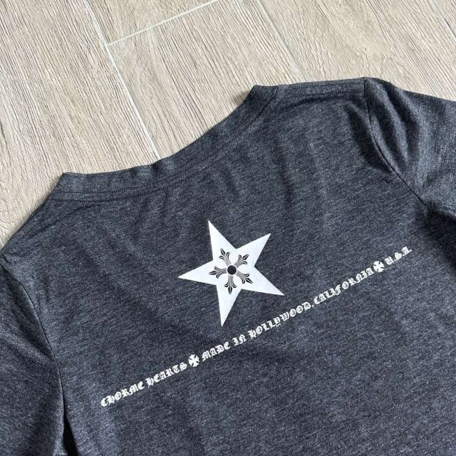 1:1 quality version Pentagram Sanskrit Slogan V Neck Print Tee for girls 29306366