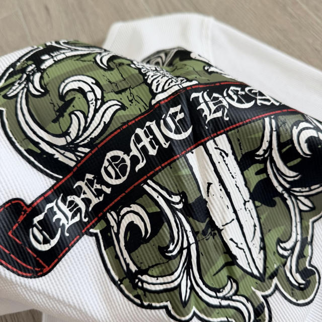 1:1 quality version Green Sword Vine Print Waffle Slim‑Fit Long Sleeve Tee for girls 29426184