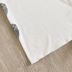 1:1 quality version Heart Vine Pattern White Limited Edition Print Vest Classic Vintage Sleeveless Top For Girls 29380178