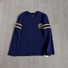 1:1 quality version Number Horseshoe Print Color Block Thin Breathable 3/4 Sleeve Long Sleeve T-Shirt  3 colors for girls 29380260