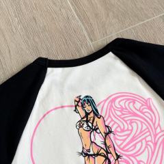 1:1 quality version Deadly Doll Raglan Sleeve Girl Group Style Print Tee 5 colors 29306360