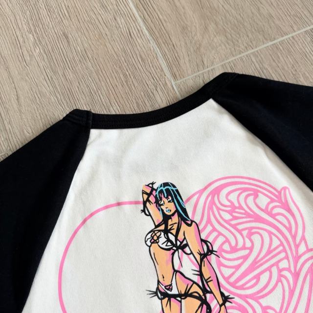 1:1 quality version Deadly Doll Raglan Sleeve Girl Group Style Print Tee 5 colors 29306360