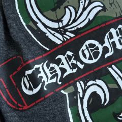 1:1 quality version Camo Crack Sword Vine V Neck Print Tee 2 colors for girls 29306362