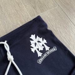 1:1 quality version Sanskrit Cross Graffiti Heart Navy Print Tee & Shorts Set 29334504