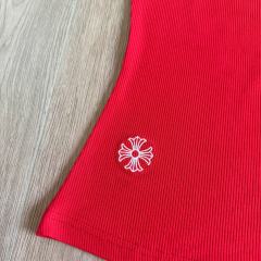 1:1 quality version Cross Flower Embroidery Knit Cami Top 3 colors 29306376