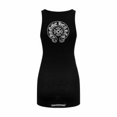 1:1 quality version Horseshoe Cross Printed Ribbed Back Large Horseshoe Ring Logo Hot Girl Slim Tank Top 2 colors 29334542
