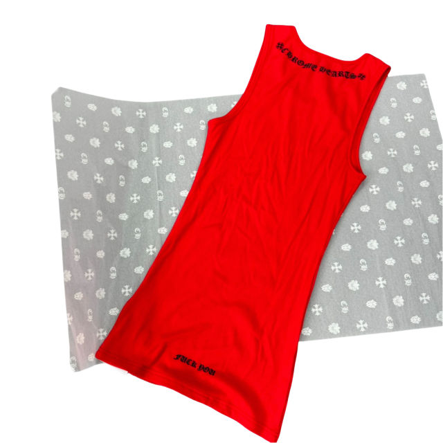 1:1 quality version 28118300 Chest Cross Printed Threaded Tank Dress for girls