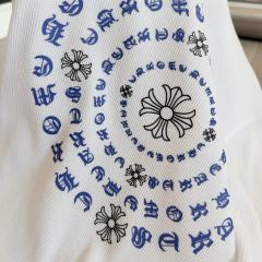 1:1 quality version Blue Horseshoe Ring Script Letter Surrounded Waffle Knit Long Sleeve Tee for girls 2 colors 29426191