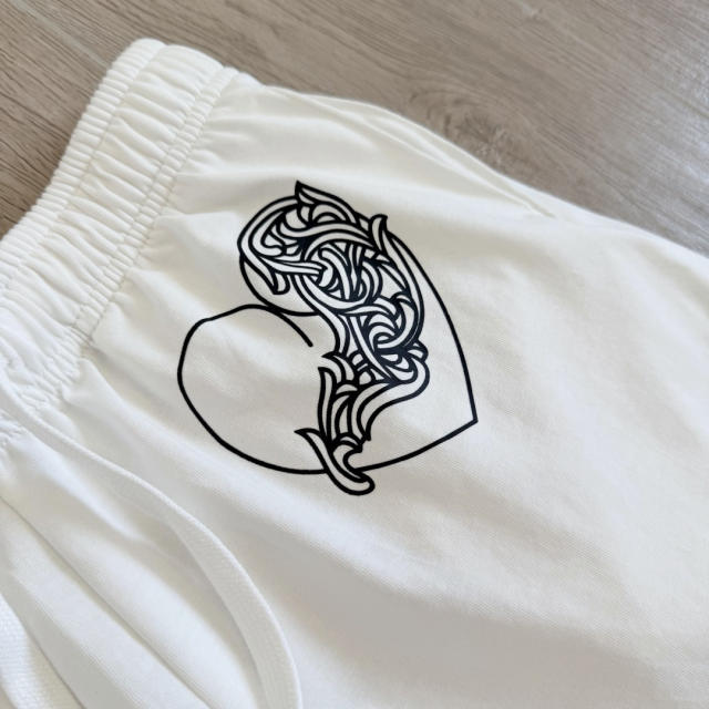 1:1 quality version Comic Figure Spider Web Cross Print Drawstring Wide Leg Sweat Pants for girls 29456663