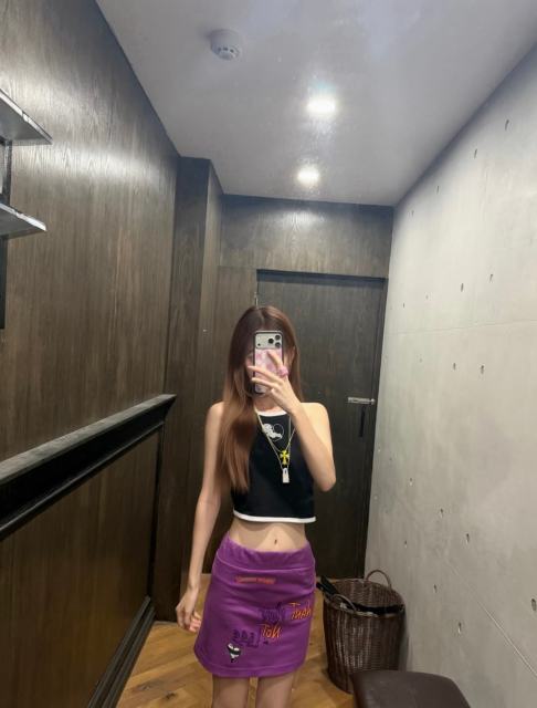 1:1 quality version American Graffiti Streetwear Multi Color Letter Print High Waist A Line Mini Skirt for girls 29392559