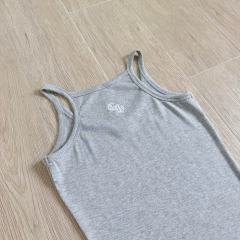 1:1 quality version Cross Flower Embroidery Knit Cami Top 3 colors 29306376