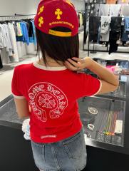 1:1 quality version Color Block Banner Horseshoe Ladies Print Tee 5 colors 29334586