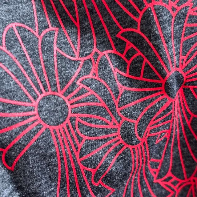 1:1 quality version Sword Vine Red Cross V Neck Print Tee for girls 29306361