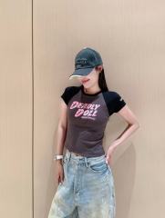 1:1 quality version Deadly Doll Raglan Sleeve Girl Group Style Print Tee 5 colors 29306360