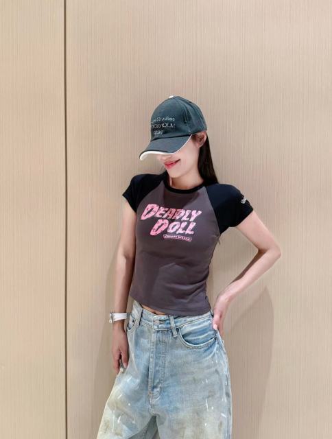 1:1 quality version Deadly Doll Raglan Sleeve Girl Group Style Print Tee 5 colors 29306360