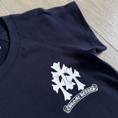 1:1 quality version Sanskrit Cross Graffiti Heart Navy Print Tee & Shorts Set 29334504