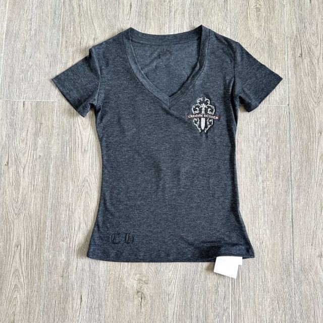 1:1 quality version Camo Crack Sword Vine V Neck Print Tee 2 colors for girls 29306362