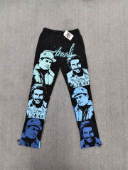 1:1 Top Quality Black Blue Cough Syrup Portrait Sweatpants