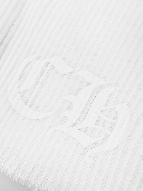 1:1 quality version Horseshoe Cross Printed Ribbed Back Large Horseshoe Ring Logo Hot Girl Slim Tank Top 2 colors 29334542