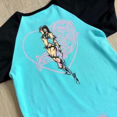 1:1 quality version Deadly Doll Raglan Sleeve Girl Group Style Print Tee 5 colors 29306360