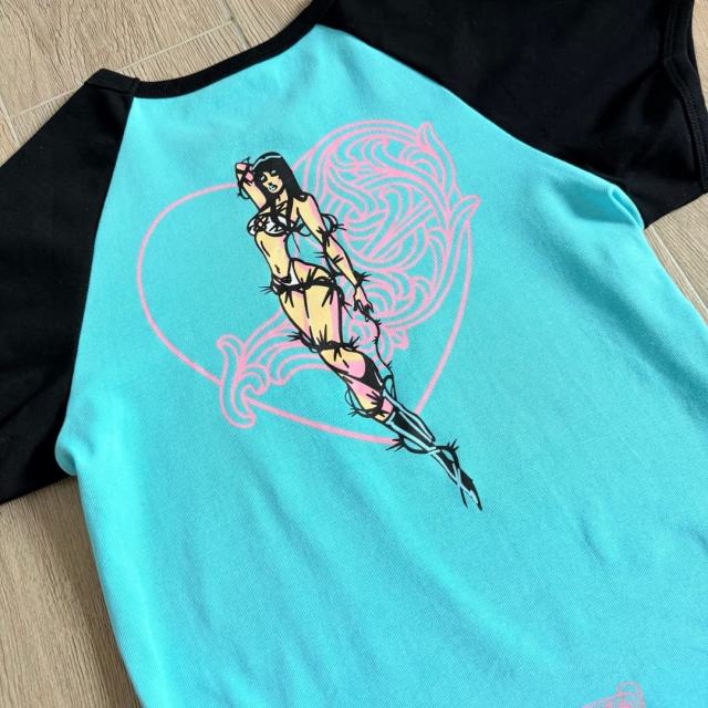 1:1 quality version Deadly Doll Raglan Sleeve Girl Group Style Print Tee 5 colors 29306360