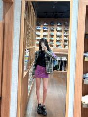 1:1 quality version American Graffiti Streetwear Multi Color Letter Print High Waist A Line Mini Skirt for girls 29392559