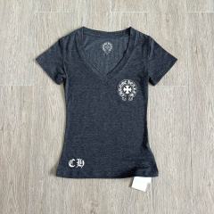 1:1 quality version Sanskrit Cross Horseshoe Neck Print Tee 2 colors for girls 29306368
