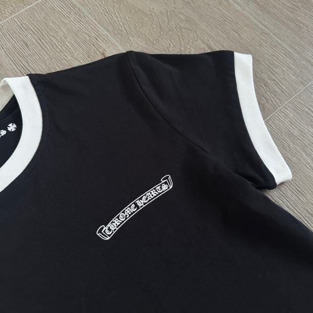 1:1 quality version Color Block Banner Horseshoe Ladies Print Tee 5 colors 29334586