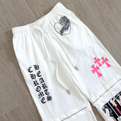 1:1 quality version Comic Figure Spider Web Cross Print Drawstring Wide Leg Sweat Pants for girls 29456663