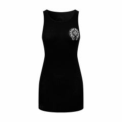 1:1 quality version Horseshoe Cross Printed Ribbed Back Large Horseshoe Ring Logo Hot Girl Slim Tank Top 2 colors 29334542