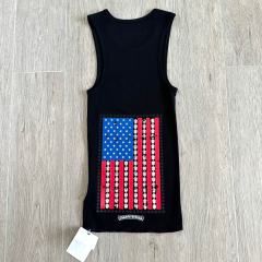 1:1 quality version USA Flag Print On Back Knit Tank Dress 2 colors 29306370