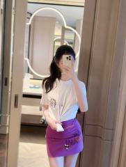 1:1 quality version American Graffiti Streetwear Multi Color Letter Print High Waist A Line Mini Skirt for girls 29392559