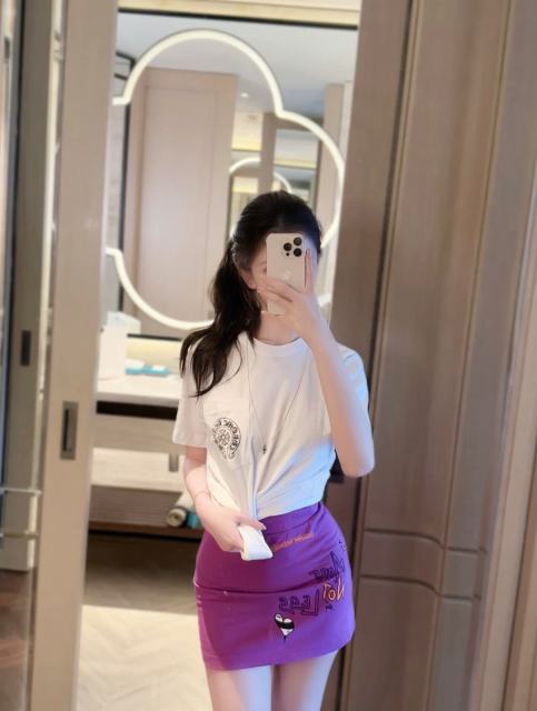 1:1 quality version American Graffiti Streetwear Multi Color Letter Print High Waist A Line Mini Skirt for girls 29392559
