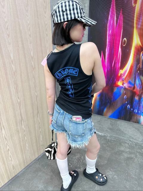 1:1 quality version Sanskrit Pentagram Blue Printed Knitted Tank Dress for girls 29033520