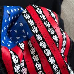 1:1 quality version USA Flag Print On Back Knit Tank Dress 2 colors 29306370