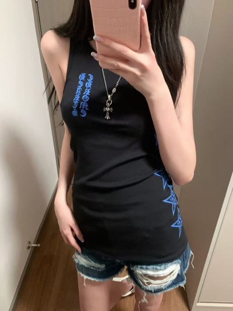 1:1 quality version Sanskrit Pentagram Blue Printed Knitted Tank Dress for girls 29033520