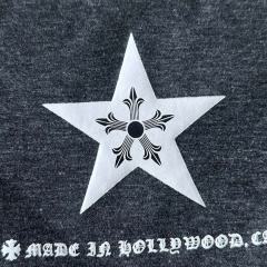 1:1 quality version Pentagram Sanskrit Slogan V Neck Print Tee for girls 29306366