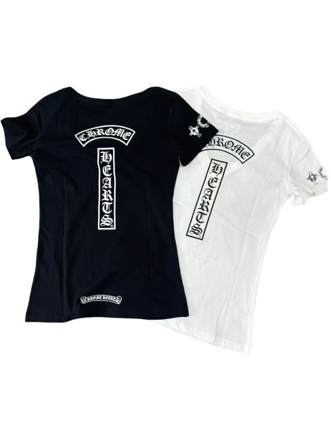 1:1 quality version 27928559 V-Neck Printed Tee 2 colors for girls